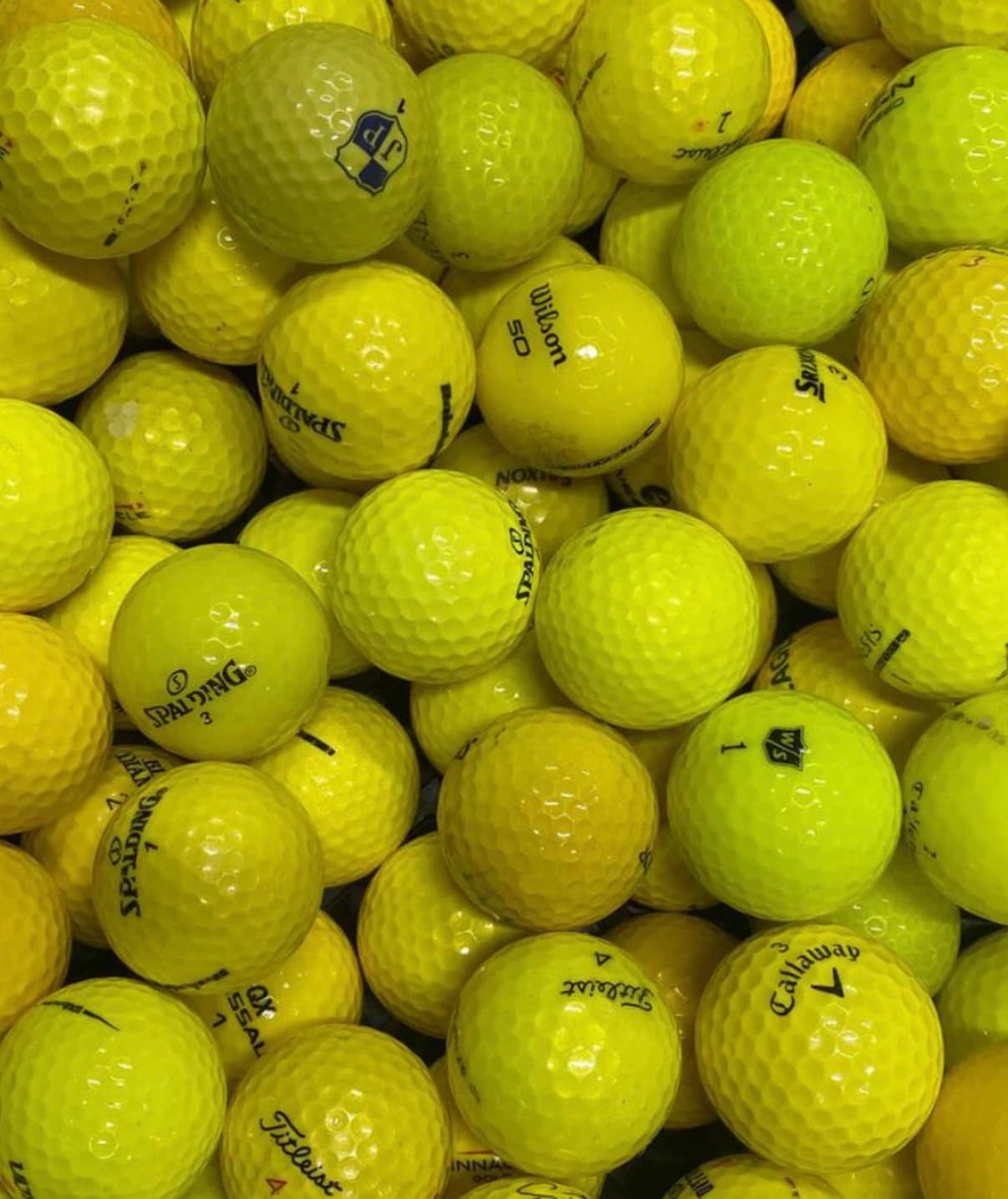 Gele ballen
